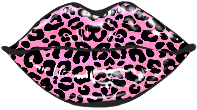 Pink leopard lips